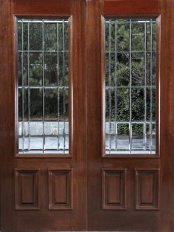 Solid Timber and Leaded Glass - Jennifer's Glass Works