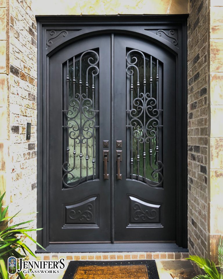 Wrought Iron Entry Systems in Atlanta, GA | Jennifer's Glass Works