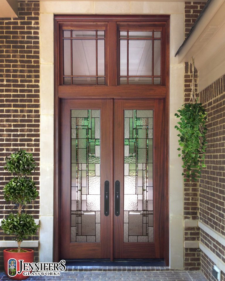 Solid Timber and Leaded Glass - Jennifer's Glass Works