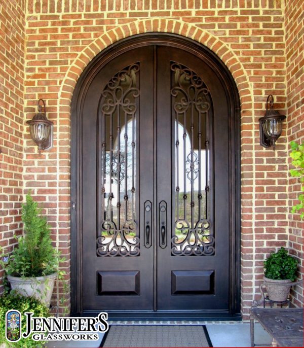 Wrought Iron Entry Systems in Atlanta, GA | Jennifer's Glass Works