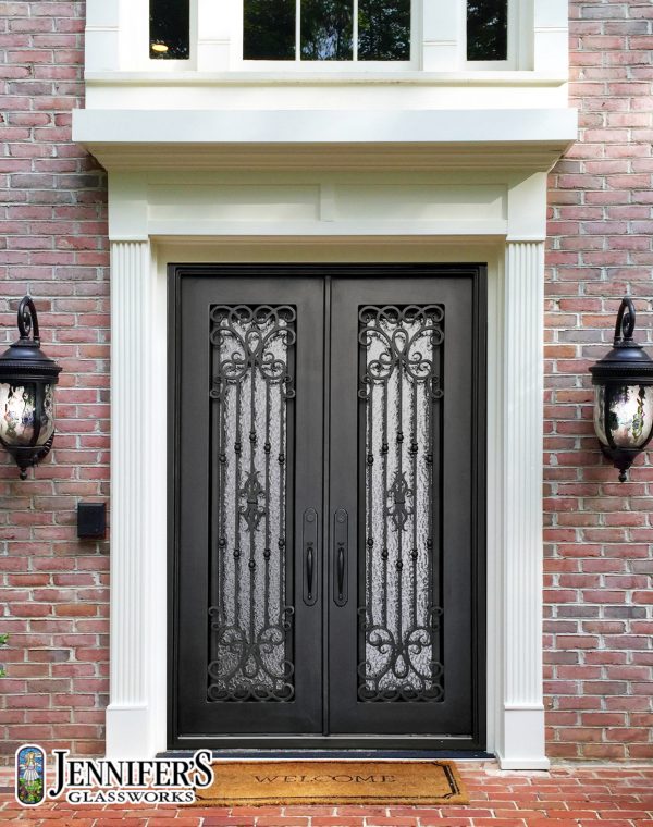 Wrought Iron Entry Systems in Atlanta, GA | Jennifer's Glass Works